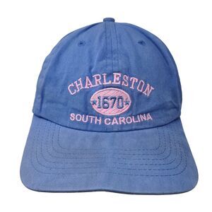 Charleston South Carolina Slideback Hat Blue OS Adjustable Embroidered Jhats